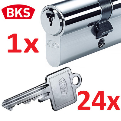 BKS Profilzylinder mit 24 Schlüssel und N&G-Funktion -PZ 88 (N8812)