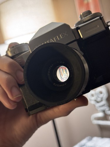 Contaflex Zeiss Ikon analoge Kleinbildkamera Zeiss Tessar f2.8 45mm funktionstüchtig - Bild 7 von 7