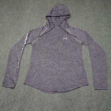 Under Armour Hoodie Women's XS Purple HeatGear Loose Fit Sweatshirt