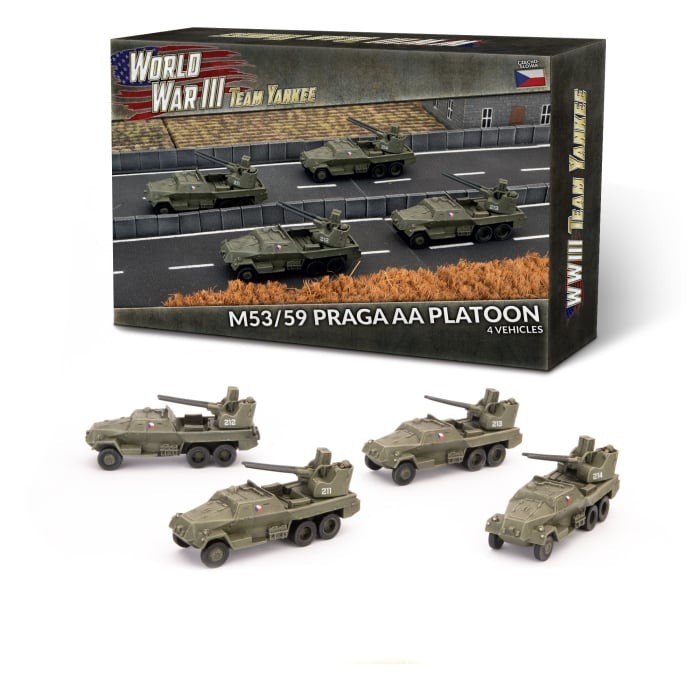 WW3: Czech & Polish M54/59 Praga AA - Team Yankee - Brand New - Flames of War