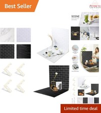 2-Sided Photo Backdrop Boards 24x24 Inch Waterproof Food Photography Backgrounds