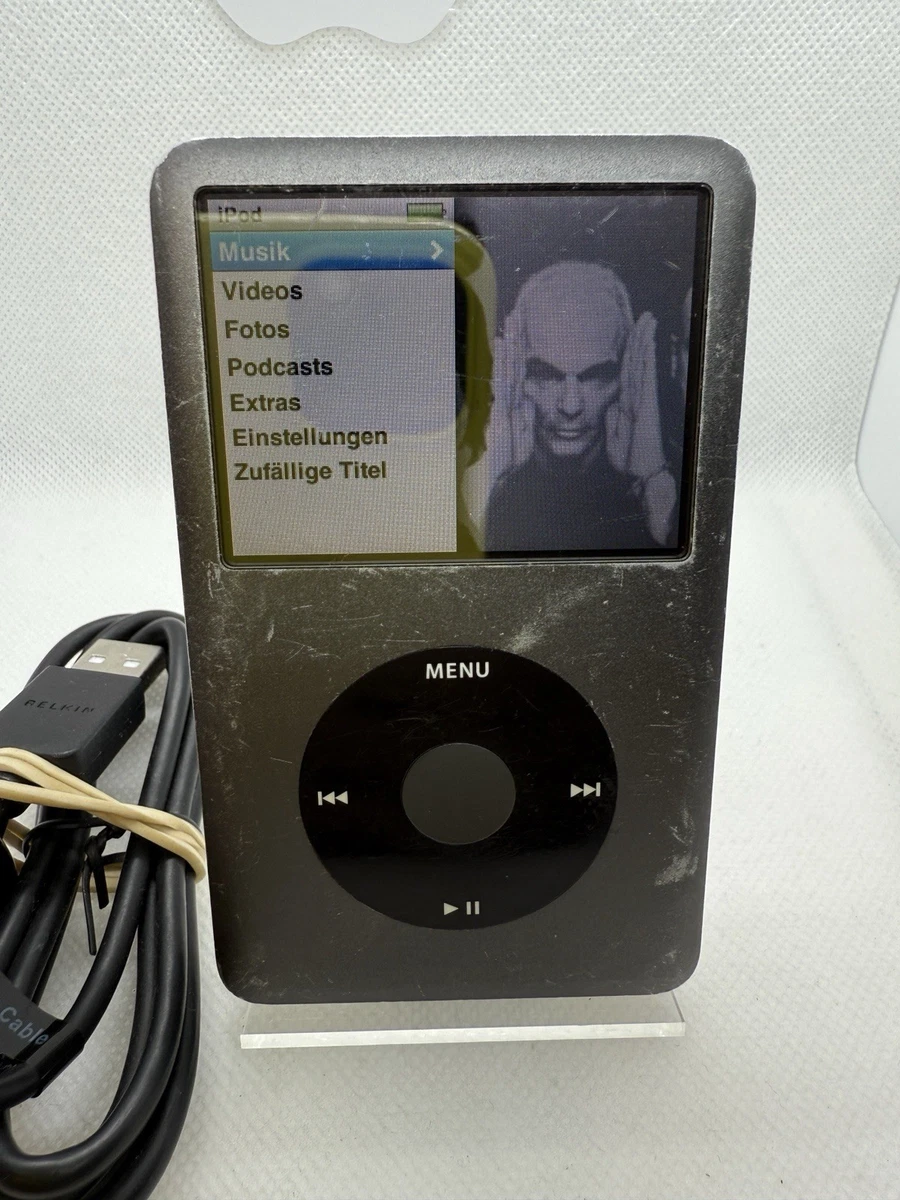 Apple iPod Classic 7. Generation Silber Grau 120GB gebrauchter Zustand #555
