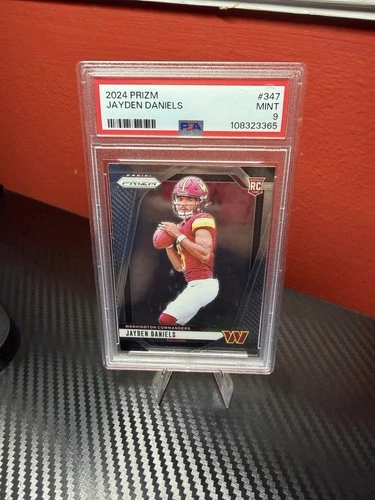 Jayden Daniels #347 [ROOKIE] 2024 Panini Prizm, PSA 9, Washington Commanders QB