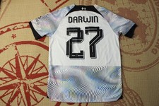 LIVERPOOL ENGLAND #27 DARWIN 2022 2023 remake FOOTBALL SHIRT JERSEY AWAY SIZE M