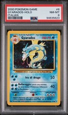 Pokémon 2000 Set Base Gyarados Holo #6/102 Italiano ITA PSA 8 NM-MT