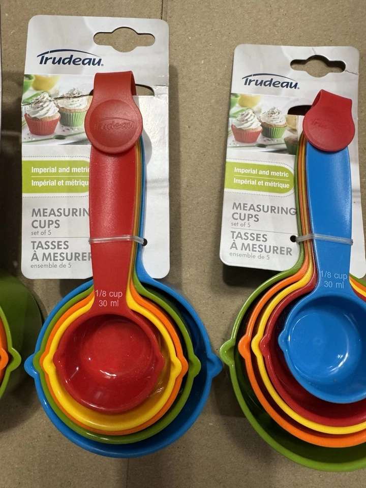 Trudeau Measuring Cups Set of 5 Assorted Colors 0995888 lot of 4 Packs - Image 4 of 4