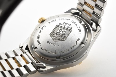 EXC＋5】TAG Heuer WE1120-R Professional 2000 Silver Gold Two-Tone
