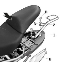Shad GepäCkträGer (FüR: Kawasaki Versys 650 ABS LE650A 08-09 )