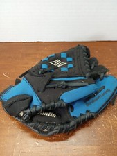Franklin 9" Ready To Play Kids Baseball Glove Black Blue Right Hand Throw 4861