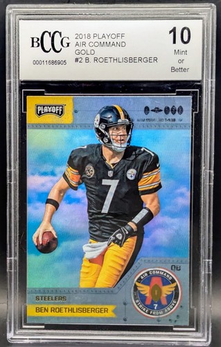 Ben Roethlisberger - 2018 Playoff Air Command Gold - Graded 10