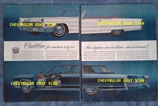 1966 Cadillac Deville Convertible Fleetwood Brougham Vintage 2pg Ad