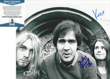 NIRVANA (KRIST NOVOSELIC & CHAD CHANNING) SIGNED 8x10 PHOTO BECKETT COA BAS