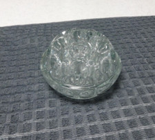 Vtg. Rems Domed Glass Flower Frog - 19 Hole