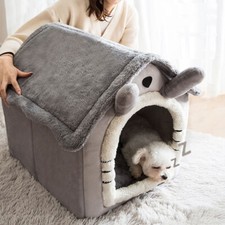 Foldable Winter Dog House Cat House Pet House Warm Removable Mat Pet Supplies