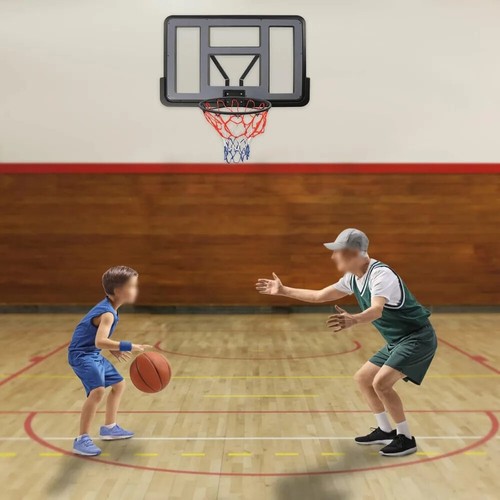 Indoor/Outdoor Basketball Hoop Kit - 17 Rim & Backboard, In-Ground/Walled