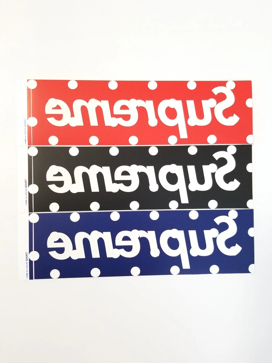 Cdg box top logo sticker
