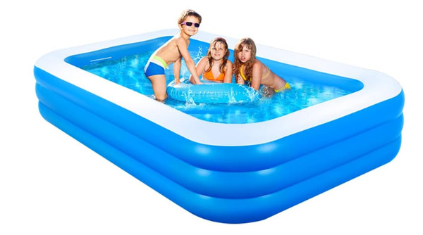 GALAXYER Piscina Hinchable, Piscina Hinchable Familiar de 3 Anillos para niños