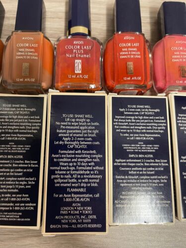 Vintage Avon Color Last Nail Enamel Polish Lot of 5-.5 oz NEW-Old Stock 1996-7 - Picture 6 of 7