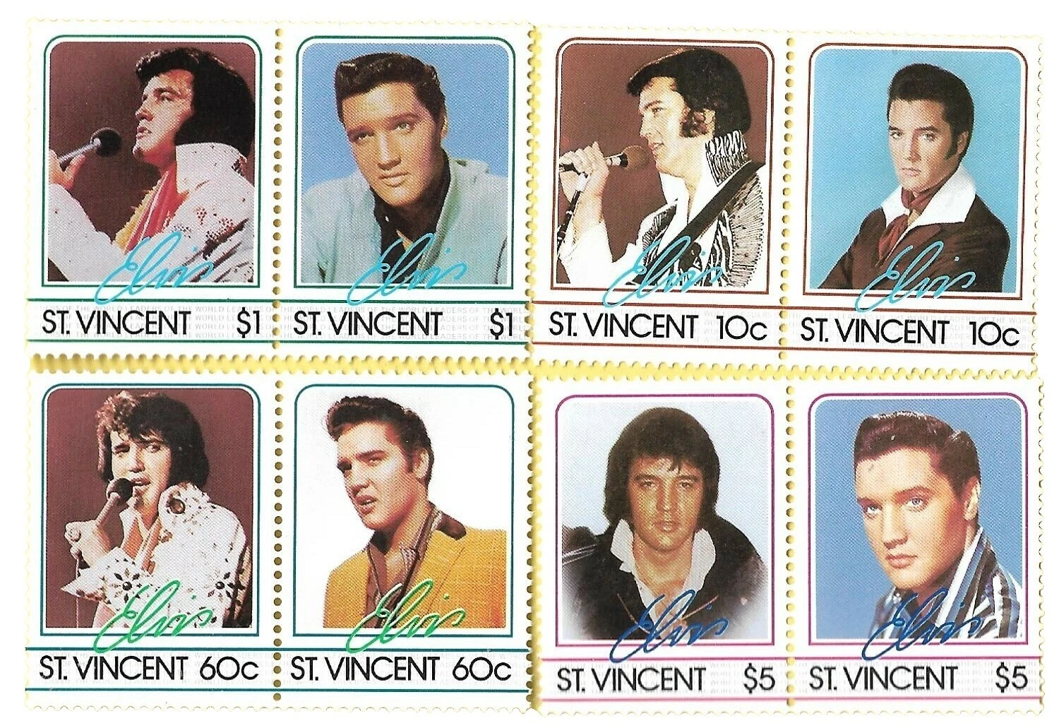 Mint Never Hinged/MNH Postage St Vincentian Stamps
