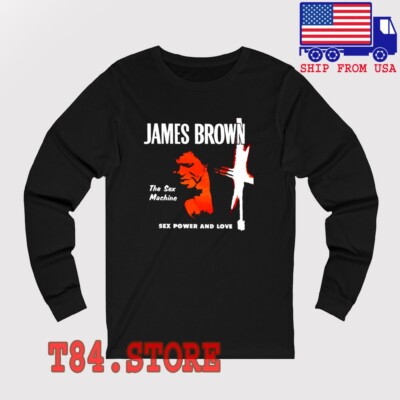 James Brown Love Machine Men's Black Size S to 3XL