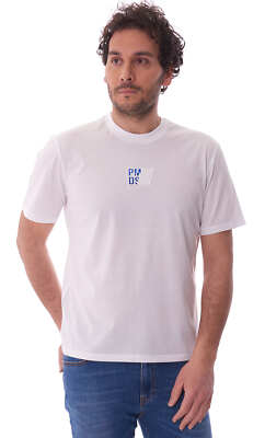 MENS WHITE PMDS EMBOSSED LOGO T-SHIRT S23TS848-KIKO