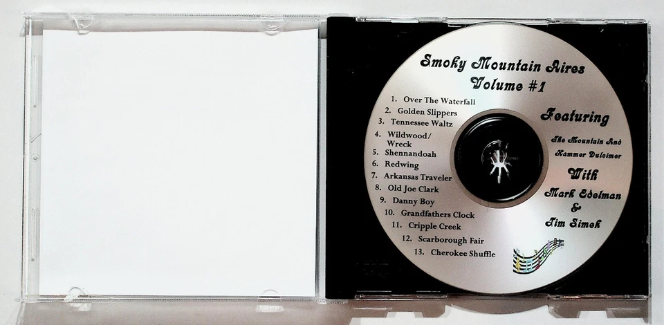 Smoky Mountain Aires Vol 1 Mark Edelman Dulcimer CD Gatlinburg TN Foto 3 de 3