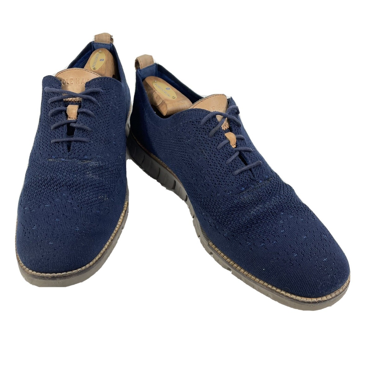 Cole Haan Zerogrand Shoes Mens 12 M Blue Stitchlite Wingtip  display picture 1