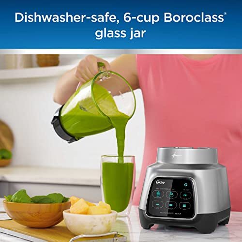 Oster 800W Blender 6-Speed 6-Cup Auto-Program Touchscreen Model