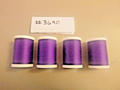 Coats & Clark Dual Duty XP All Purpose Thread 250 yards, 4 purple Spools #3690