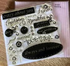 CTMH D1030 WEDDING ~ always & forever, you & me, i do, just married, together