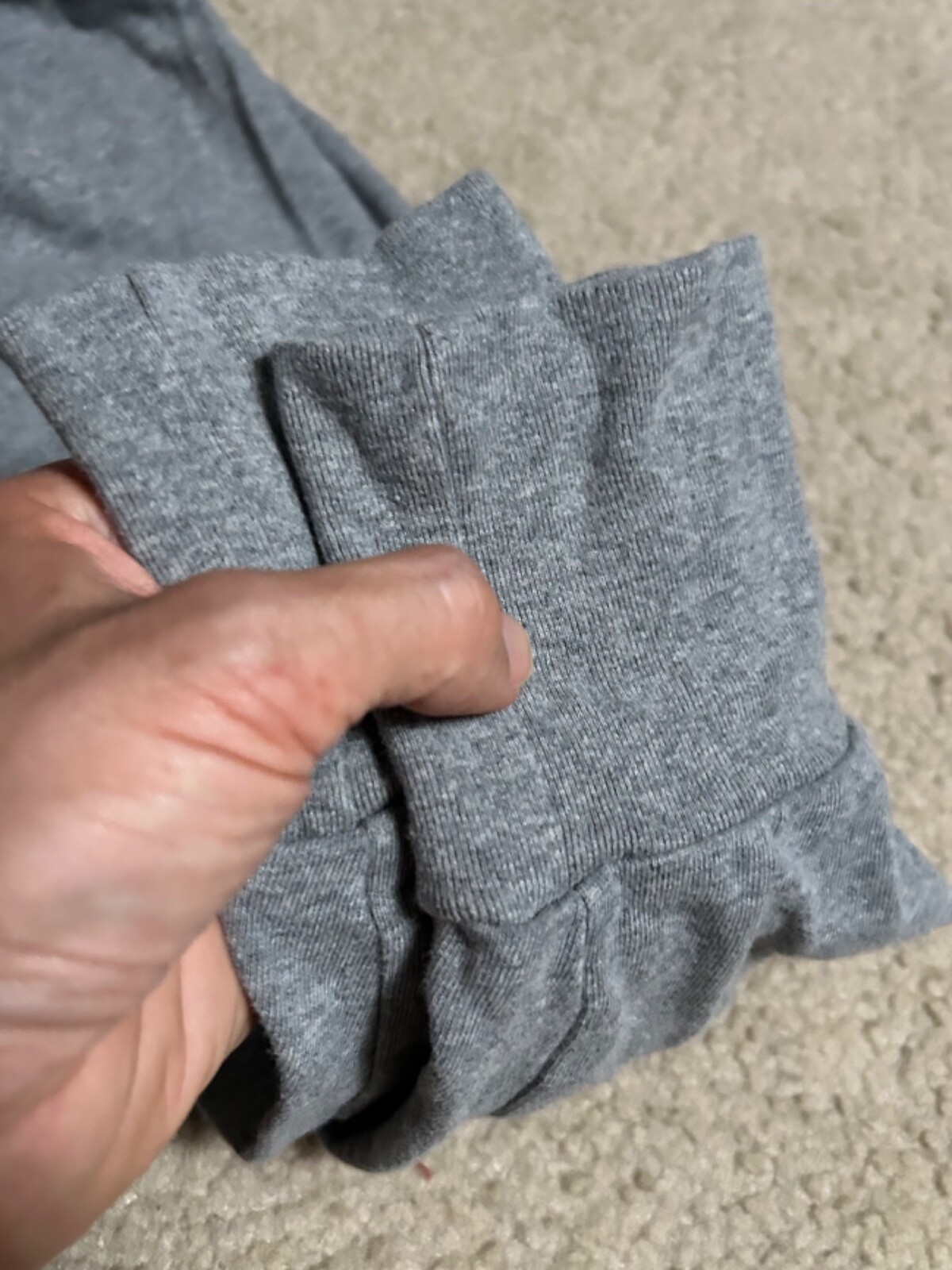 AIME LEON DORE t-shirt Men's heather grey MEDIUM long sleeve ald