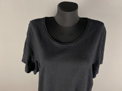 OSKA Womens Tunic Short Sleeve Pullover Hemp Cotton Black Size 5 - Picture 2 of 17