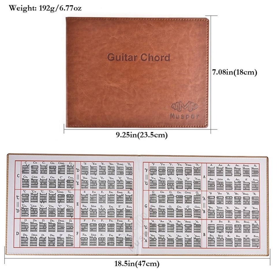 Guitar Accessaries Guitar Chord Graph PU+ Paper Chord Map Guitar Chord
