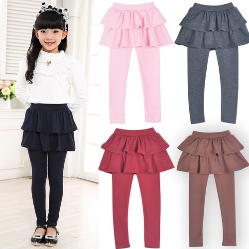 Baby Kid Toddler Girl Warm Pantskirt 