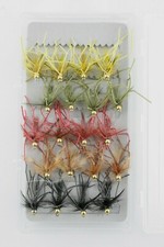 Gold-head Vibrator-Silly-Leg Dry Flies Daddy Long-Legs Trout Fishing