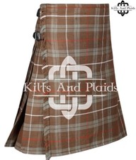 FRAZER WEATHERED Scottish 8 Yard Kilt - Traditional Highlander Kilt for Men