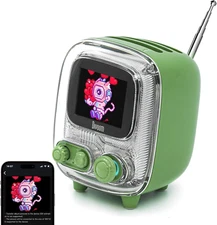 2-Pack Portable Bluetooth Speakers FM Radio Pixel Art Retro Mini Green New