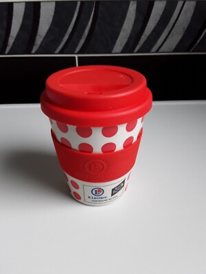 Lot De 4 Mugs En Fibre De Bambou Rouge - Thème Tour De France