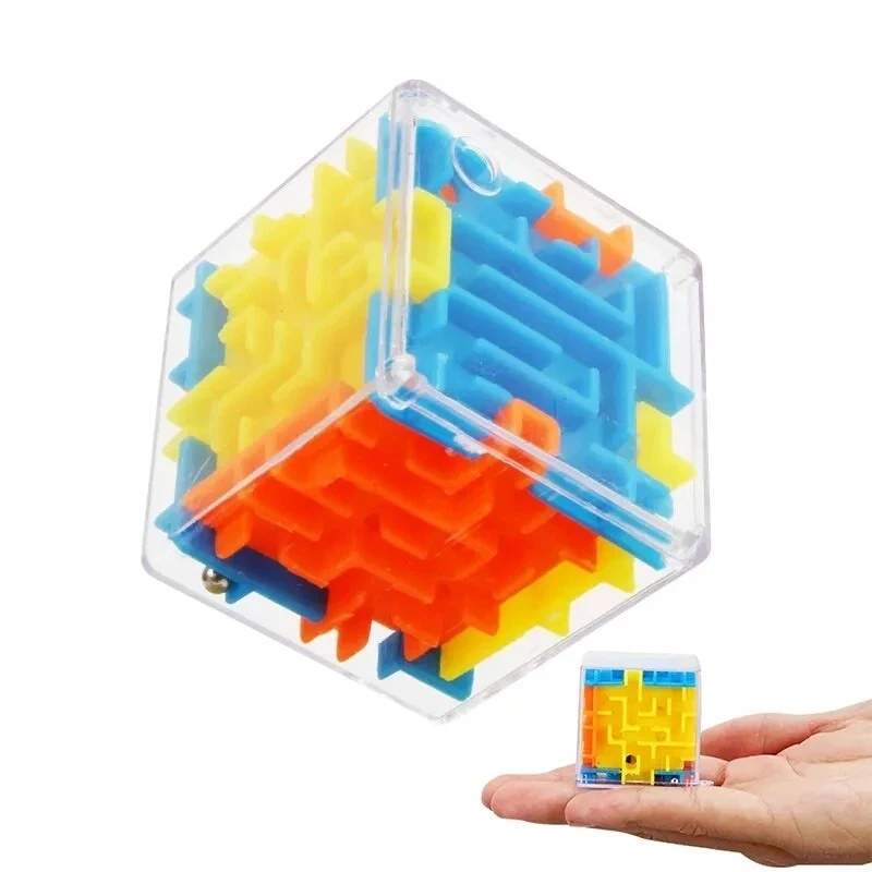Cubo Mágico Seis Caras Transparente Puzzle Velocidad Rodante Bola Para Niños 1 PC Foto 3 de 4