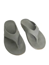 OOFOS OOlala Gray Flip Flop Thong Sandals size EU42 US W11 M8 Unisex Men Women