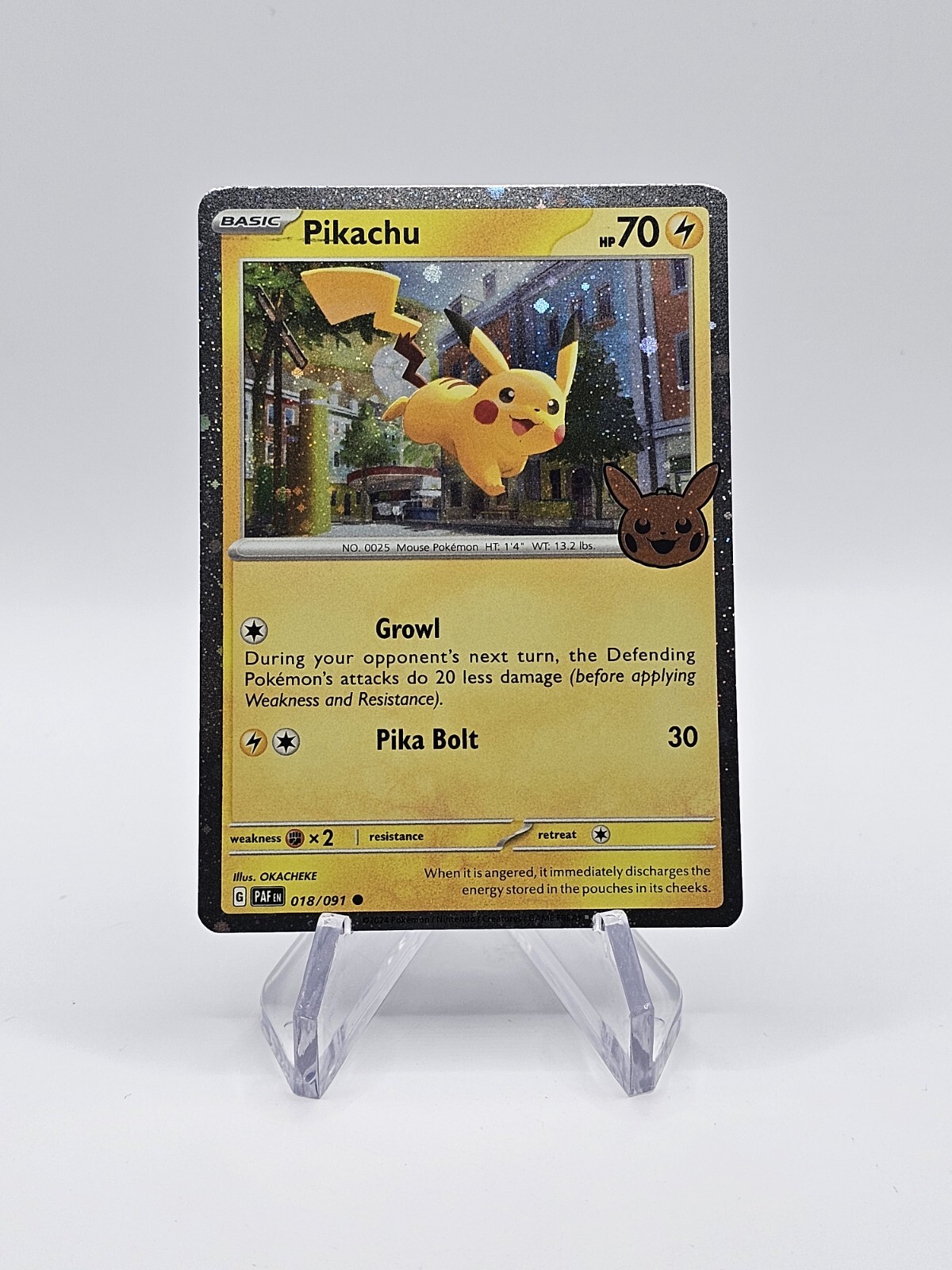Pokémon TCG Halloween Trick Or Trade Cosmos Holo Pikachu 18/91
