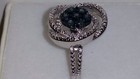 Kims Jewelers Sterling Silver Smoke Blue Diamond Spiral Ring (Size 7 & 8.25) — photo 3