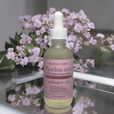 ANTIAGING FLAWLESS SKIN COLLAGEN FACIAL OIL ILLUMINATES PLUM SKIN BY OLIVIA CARE