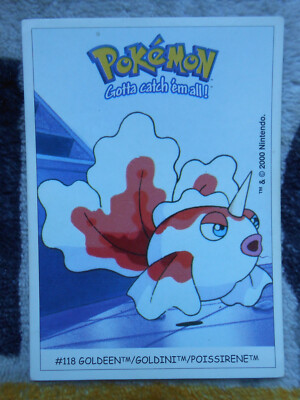 POISSIRENE / GOLDEEN #118 - DUNKIN BOOMER 2000 - POKEMON - SEHR GUTER ZUSTAND