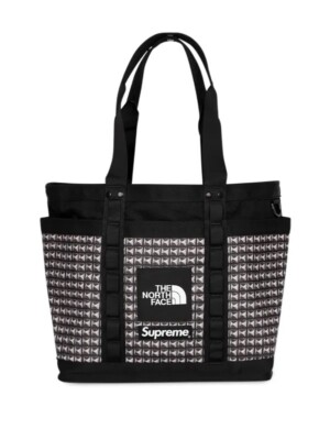 Supreme x The North Face Black Studded Explore Utility Tote Bag NEW w/ Tags