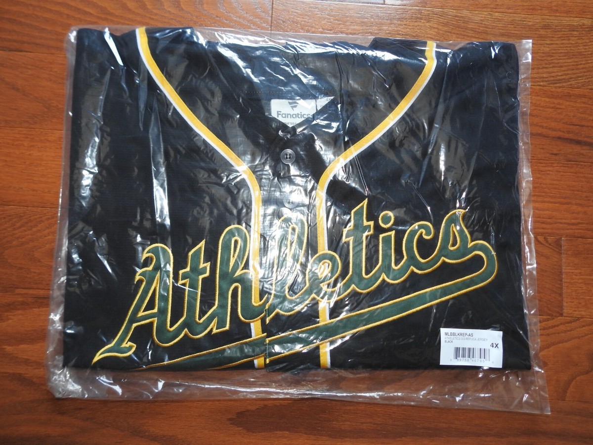 MLB Oakland Athletics Black Baseball Jersey New Mens Tall