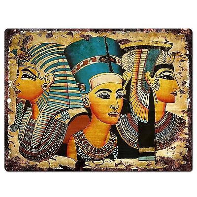 PP0796 Egyptian Painting Chic Plate Sign Home Store Shop Restaurant Cafe Decor