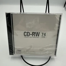 1 Pk CD-R CDR Music 74Min Media Recordable CD Disc New Sealed + CD-RW74 NEW