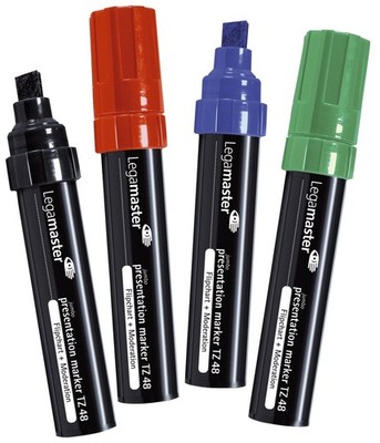 Legamaster 7 155501 Presentation Marker Jumbo Tz48 Refillable Box assorted colou