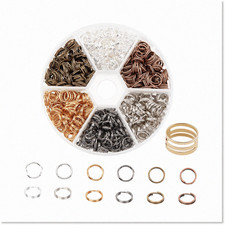800 Pieces 7mm Metal Split Rings for Jewelry Making